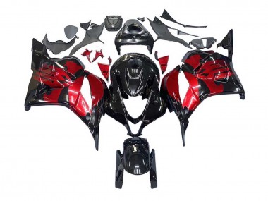 Honda CBR600RR Motorrad Verkleidung 2009-2012 - Rot Glanzendes Schwarz