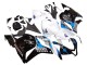 Honda CBR600RR Motorrad Verkleidungen Kit 2009-2012 - Weiss Blau Glanzendes Schwarz