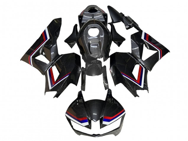 Honda CBR600RR Motorrad Verkleidung 2009-2012 - Weiss Rot Blau Schwarz Carbonfaser