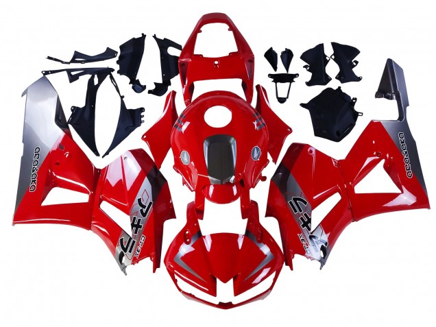 Honda CBR600RR Motorrad Verkleidung 2013-2023 - Silber Rot