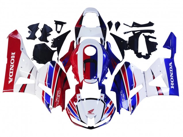 Honda CBR600RR Motorrad Verkleidung 2013-2023 - Weiss Rot Blau