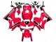 Honda CBR600RR Motorrad Verkleidung 2013-2023 - Rot Weiss Schwarz