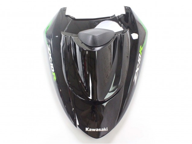 Kawasaki ZX10R Motorrad Verkleidung 2004-2005 - Schwarz mit Gruner Flamme Ninja