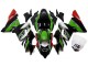 Kawasaki ZX10R Motorrad Verkleidung 2004-2005 - Weiss Schwarz Grun Elf