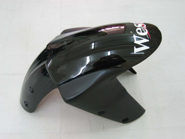 Kawasaki ZX10R Motorrad Verkleidung 2004-2005 - Weiss Schwarz West Ninja