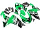 Kawasaki ZX10R Motorrad Verkleidung Kit 2006-2007 - Grun Weiss Schwarz