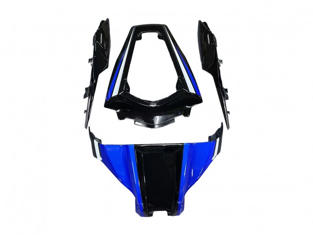 Kawasaki ZX10R Motorrad Verkleidung 2011-2015 - Blau Weiss Glanzendes Schwarz
