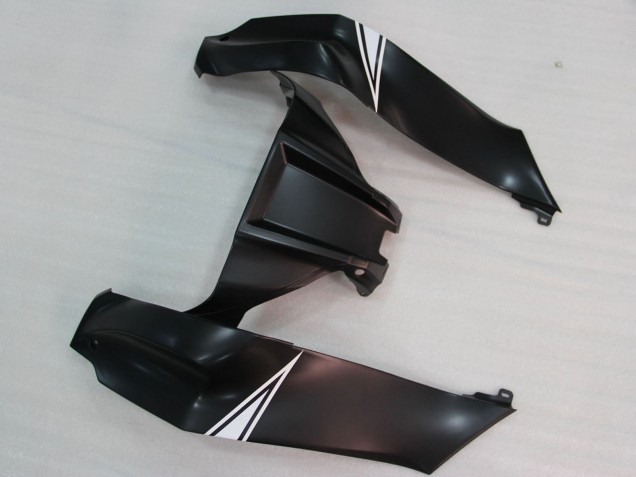Kawasaki ZX10R Motorrad Verkleidung 2011-2015 - Glanzendes Schwarz Weiss Elf Schnee Aufkleber