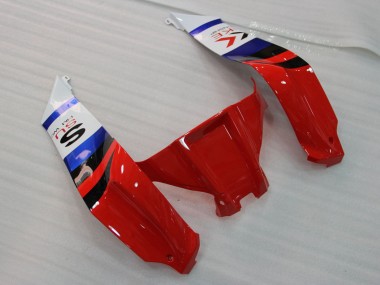 Kawasaki ZX10R Motorrad Verkleidung 2011-2015 - Weiss Blau Rot Schwarz SBK Maxxis