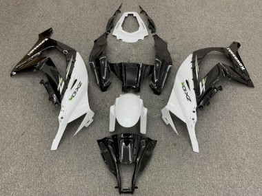 Kawasaki ZX10R Motorrad Verkleidung 2011-2015 - Weiss Glanzendes Schwarz Grun