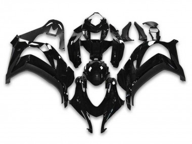 Kawasaki ZX10R Motorrad Verkleidung 2016-2020 - Glanzendes Schwarz Ninja