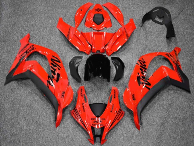 Kawasaki ZX10R Motorrad Verkleidung 2016-2020 - Rot Schwarz