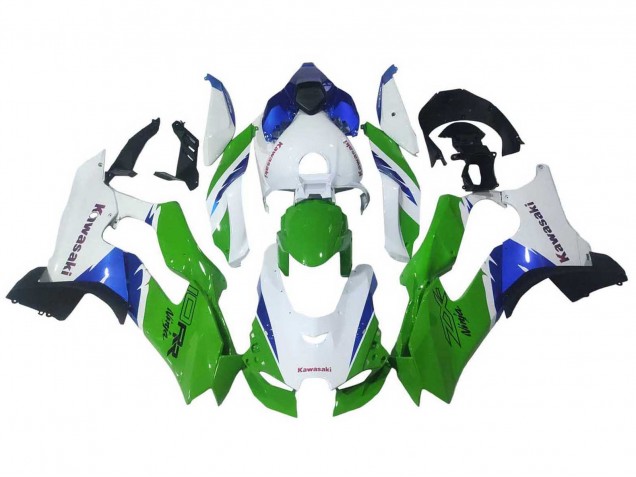 Kawasaki ZX10R Motorrad Verkleidung 2021-2025 - Weiss Grun Blau Schwarz
