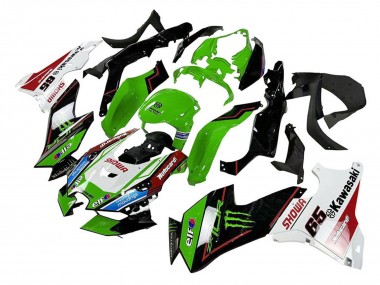 Kawasaki ZX10R Motorrad Verkleidung 2021-2025 - Grun Schwarz Weiss Rot Blau Showr Elf Monster