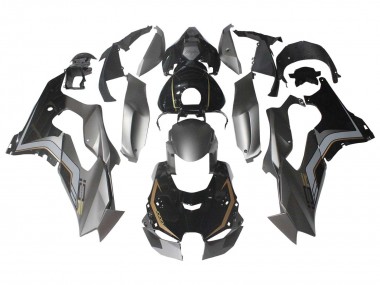 Kawasaki ZX10R Motorrad Verkleidung 2021-2025 - Schwarz Grau Gold