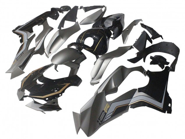 Kawasaki ZX10R Motorrad Verkleidung 2021-2025 - Schwarz Grau Gold