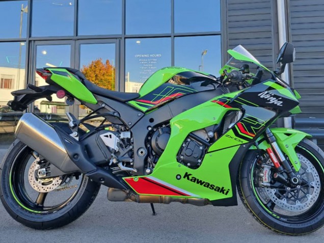 Kawasaki ZX10R Motorrad Verkleidung 2021-2025 - Grun Schwarz Rot