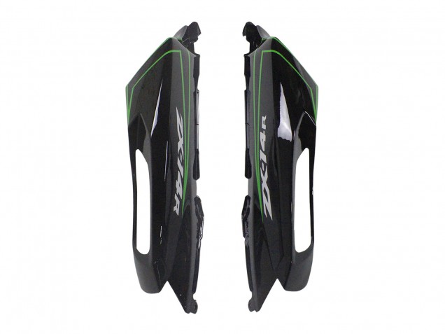 Kawasaki ZX14R ZZR1400 Motorrad Verkleidung 2012-2024 - Grun Glanzendes Schwarz Streifen