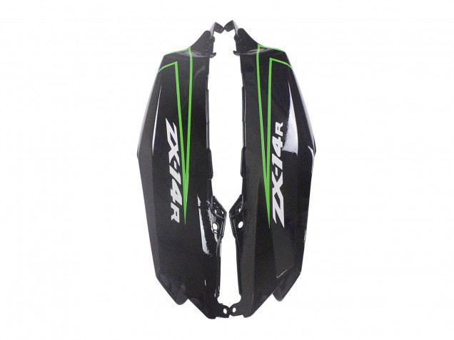 Kawasaki ZX14R ZZR1400 Motorrad Verkleidung 2012-2024 - Grun Glanzendes Schwarz Streifen
