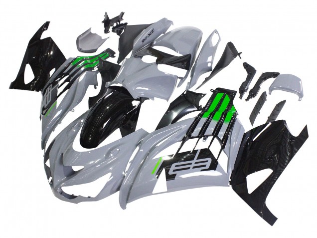 Kawasaki ZX14R ZZR1400 Motorrad Verkleidung 2012-2024 - Grau Grun Schwarz