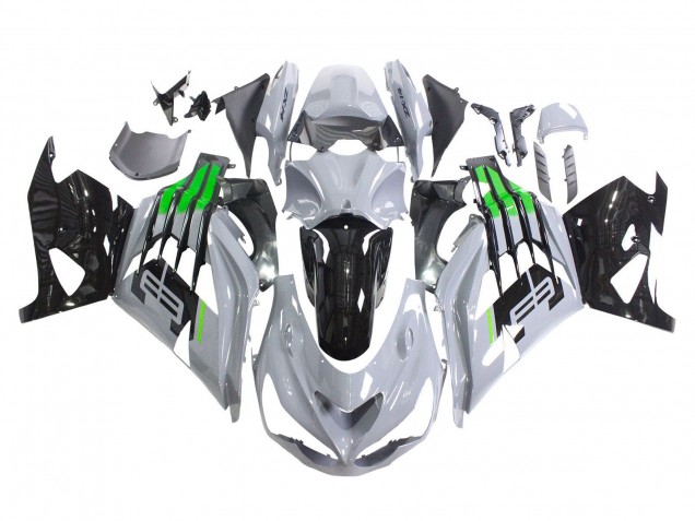 Kawasaki ZX14R ZZR1400 Motorrad Verkleidung 2012-2024 - Grau Grun Schwarz