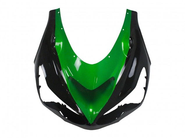 Kawasaki ZX14R ZZR1400 Motorrad Verkleidung Kit 2012-2024 - Grun Glanzendes Schwarz