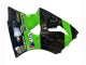 Kawasaki ZX6R Motorrad Verkleidung 1998-1999 - Grun Glanzendes Schwarz Elf Bridgestone