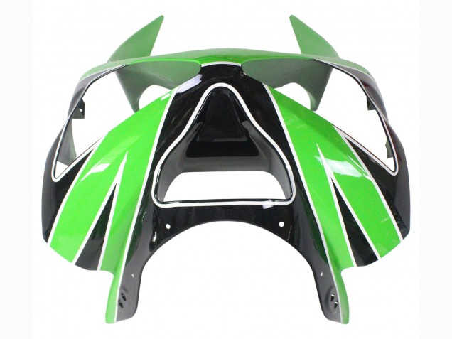 Kawasaki ZX6R Motorrad Verkleidung 2003-2004 - Grun Weiss Schwarz