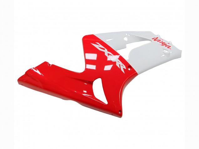 Kawasaki ZX6R Motorrad Verkleidung 2003-2004 - Weiss Rot
