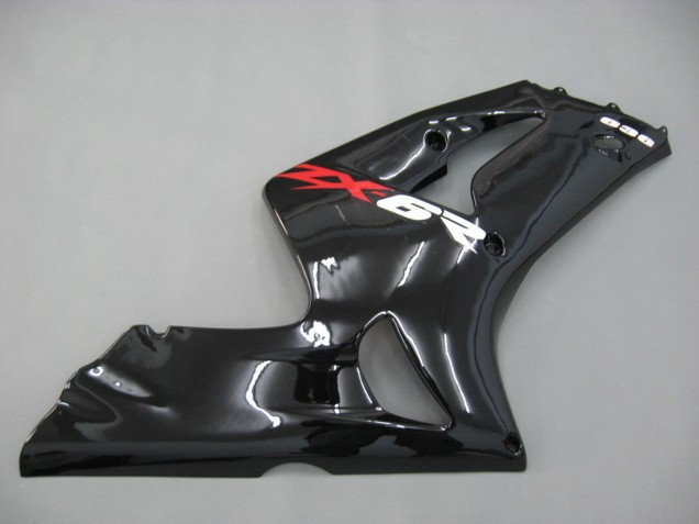 Kawasaki ZX6R Motorrad Verkleidung 2003-2004 - Glanzendes Schwarz