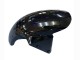Kawasaki ZX6R Motorrad Verkleidung 2003-2004 - Glanzendes Schwarz Grun Flamme