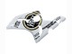 Kawasaki ZX6R Motorrad Verkleidung 2003-2004 - Weiss Schwarz Motul Lucky Strike