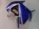 Kawasaki ZX6R Motorrad Verkleidung 2003-2004 - Weiss Blau Rot Fiat