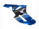 Kawasaki ZX6R Motorrad Verkleidung 2007-2008 - Schwarz Blauer Elf