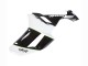 Kawasaki ZX6R Motorrad Verkleidung 2007-2008 - Schwarz Weiss Ninja