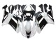 Kawasaki ZX6R Motorrad Verkleidung 2007-2008 - Schwarz Weiss Ninja