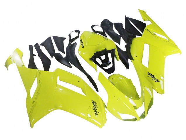 Kawasaki ZX6R Motorrad Verkleidung 2007-2008 - Gelb Ninja