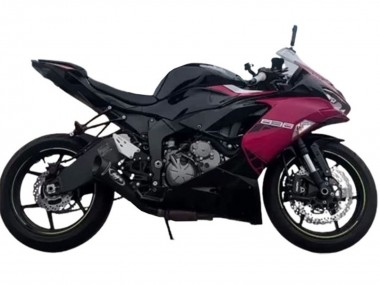 Kawasaki ZX6R Motorrad Verkleidung 2019-2022 - Glanzendes Schwarz Rosa Ninja