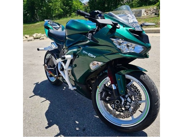 Kawasaki ZX6R Motorrad Verkleidung 2019-2022 - Dunkel Grun