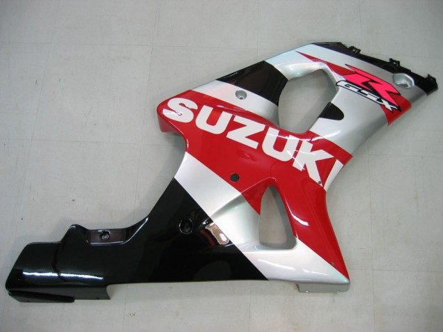 Suzuki GSXR1000 Motorrad Verkleidung 2000-2002 - Rot Silber Weiss Schwarz