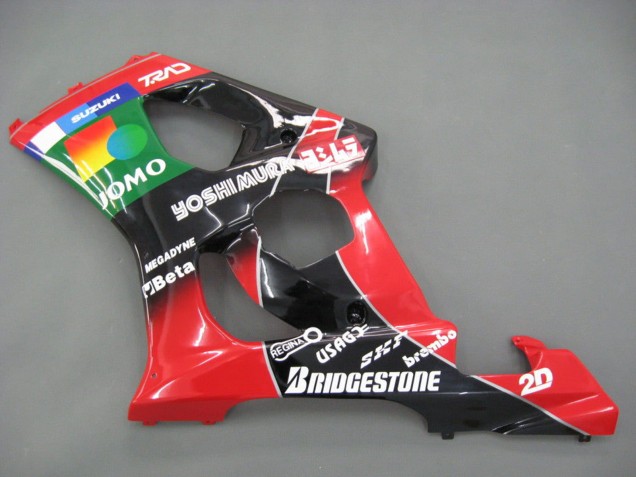 Suzuki GSXR 1000 Motorrad Verkleidung 2003-2004 - Rot Gelb Blau Grun Schwarz JOMO