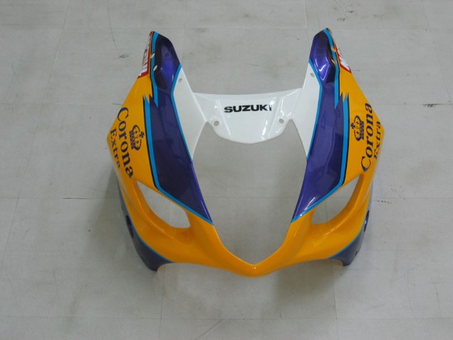 Suzuki GSXR 1000 Motorrad Verkleidung 2003-2004 - Gelb Weiss Blau Schwarz Corona