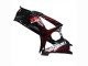Suzuki GSXR 1000 Motorrad Verkleidung 2007-2008 - Schwarz Rot Flamme