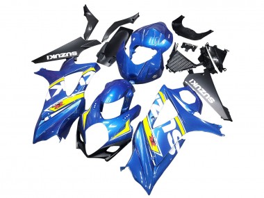 Suzuki GSXR 1000 Motorrad Verkleidung 2007-2008 - Blau Gelb Schwarz