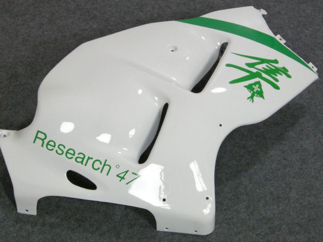 Suzuki GSXR 1300 Hayabusa Motorrad Verkleidung 1996-2007 - Weiss Grun