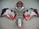 Suzuki GSXR 1300 Hayabusa Motorrad Verkleidung 1996-2007 - Silber Rot Hayabusa