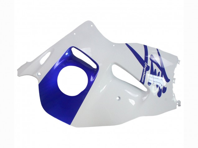 Suzuki GSXR 1300 Hayabusa Motorrad Verkleidung 1996-2007 - Weiss Blau Hayabusa