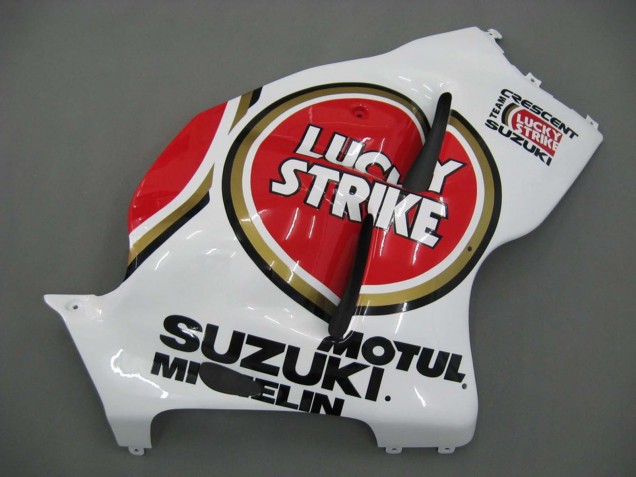Suzuki GSXR 1300 Hayabusa Motorrad Verkleidung 1996-2007 - Weiss Rot Motul