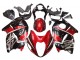 Suzuki GSXR 1300 Hayabusa Motorrad Verkleidung 1996-2007 - Rot Glanzendes Schwarz Hayabusa
