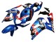 Suzuki GSXR 600 / GSXR 750 Motorrad Verkleidung 2001-2003 - Blau Rot Rennen
